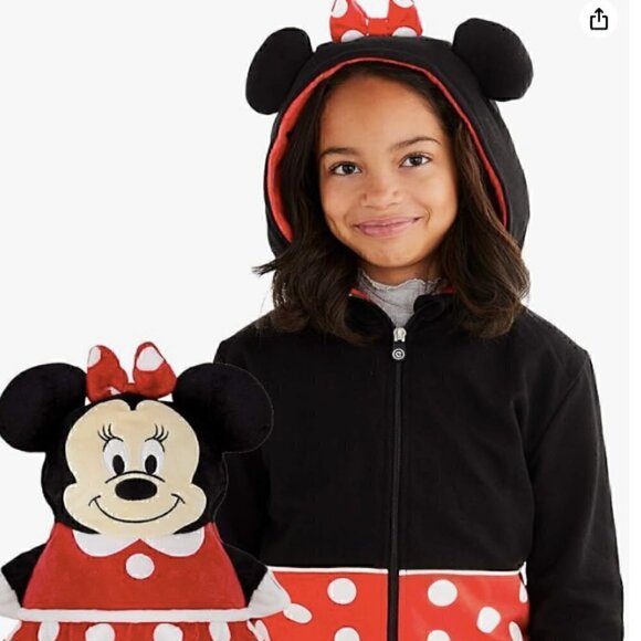 Cubcoats Minnie Mouse 2 in 1 Transforming Hoodie and Soft Plushie - Picture 1 of 14